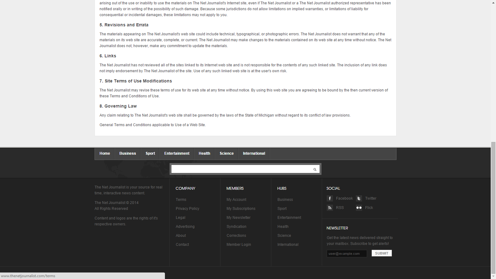 The Net Journalist Footer